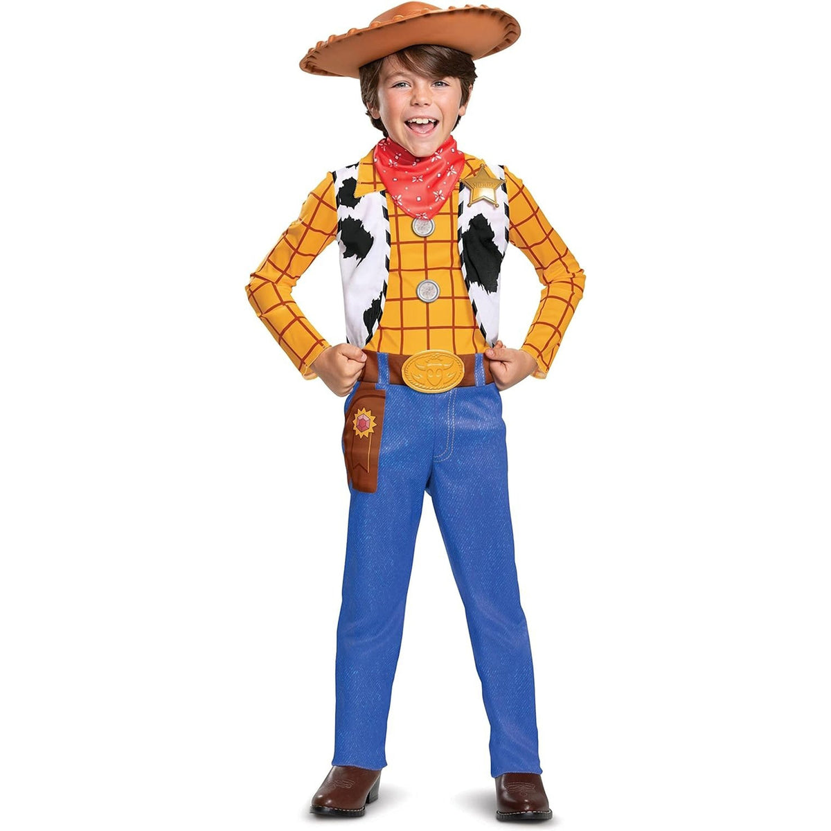 DISGUISE (TOY-SPORT) Costumes Woody Costume for Kids, Disney, Jumpsuit, Toy Story