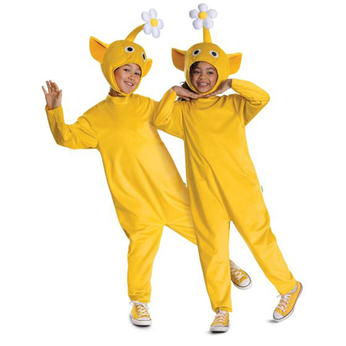 DISGUISE (TOY-SPORT) Costumes Yellow Pikmin Classic Costume for Kids, Nintendo, Jumpsuit and Headpiece