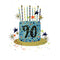 DISTRIBUTION INCOGNITO Greeting Cards Giant 90th Birthday Card, 9 x 12 Inches, 1 Count 5034527343123