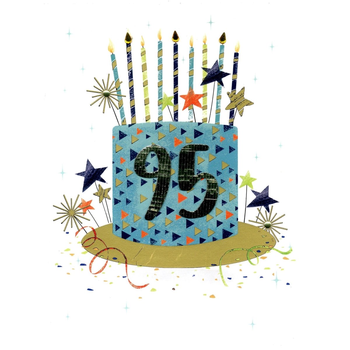 DISTRIBUTION INCOGNITO Greeting Cards Giant 95th Birthday Card, 9 x 12 Inches, 1 Count 5034527343116