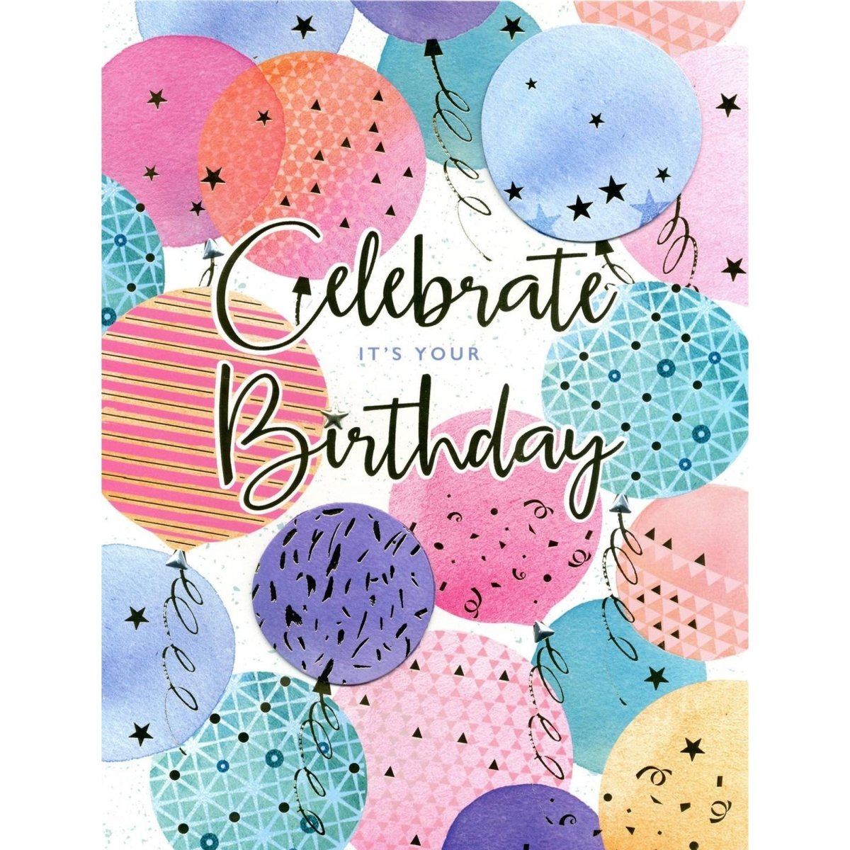 DISTRIBUTION INCOGNITO Greeting Cards Giant Birthday Card, Celebrate It's Your Birthday, 1 Count 5034527325235