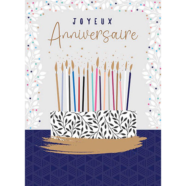 値下げ★JE VOUS SOUHAITE UN BON ANNIVERSAIRE Giant Birthday Card, 
