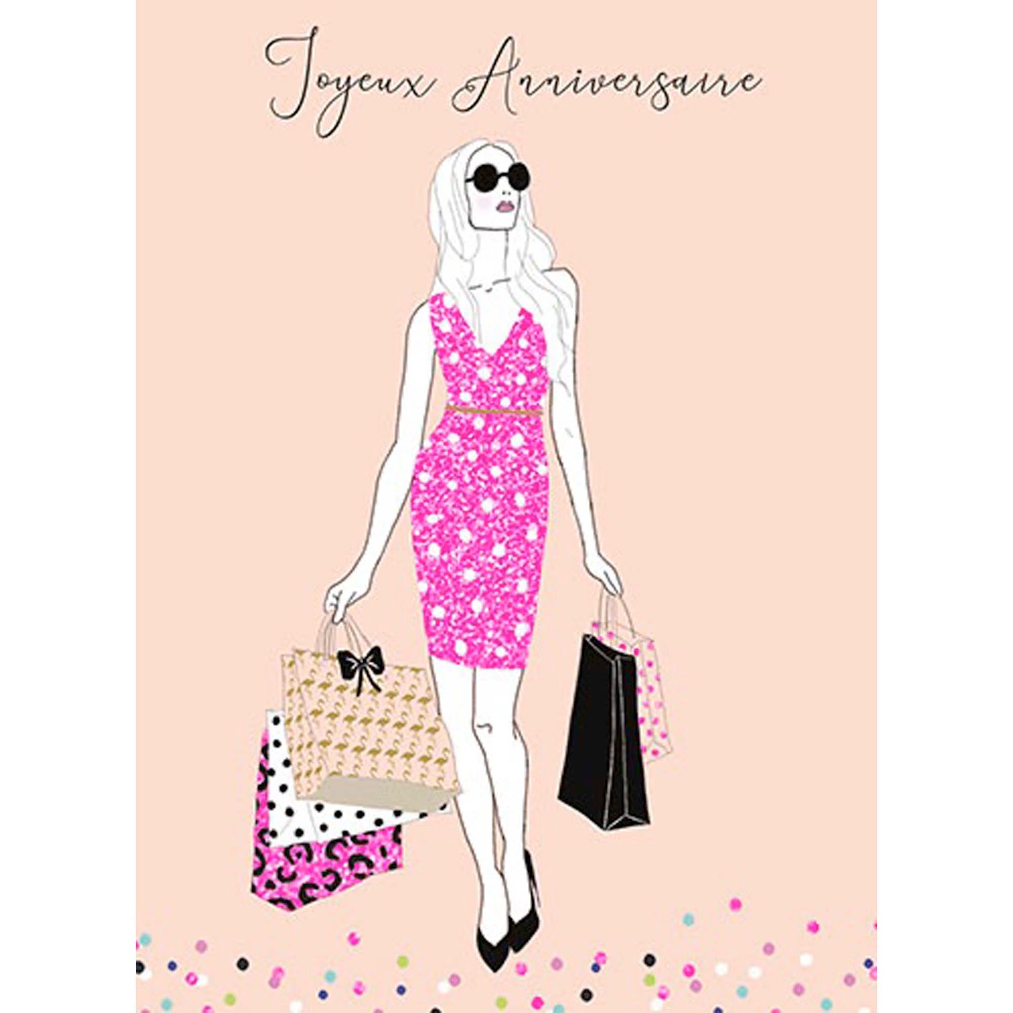 Giant Birthday Card, "Joyeux Anniversaire" Shopping Party Expert