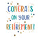 DISTRIBUTION INCOGNITO Greeting Cards Giant Retirement Card, Congrats On Your Retirement!, 1 Count 5034527343215