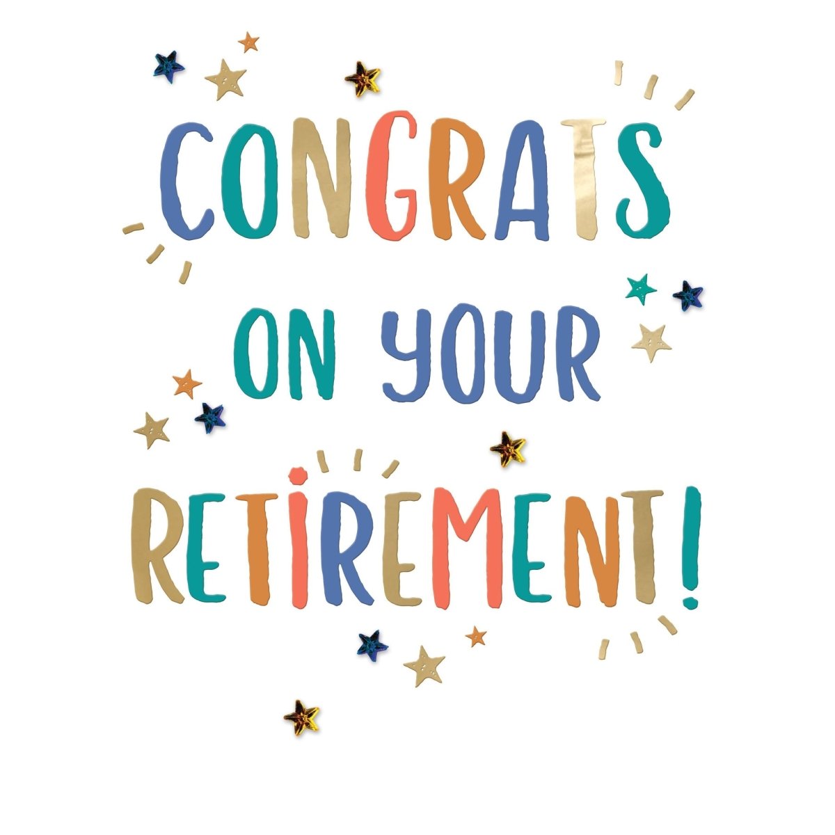 DISTRIBUTION INCOGNITO Greeting Cards Giant Retirement Card, Congrats On Your Retirement!, 1 Count 5034527343215