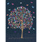 DISTRIBUTION INCOGNITO Greeting Cards Gigantic Card, Tree & Butterflies, 1 Count
