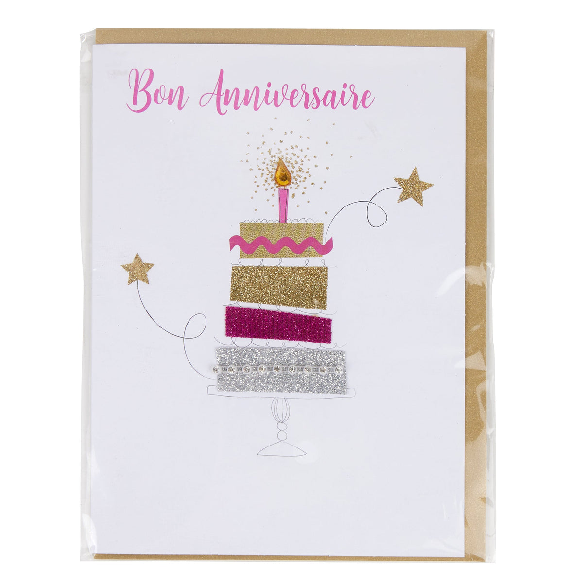 DISTRIBUTION INCOGNITO Greeting Cards Small Card - Bonne Anniversaire Cake