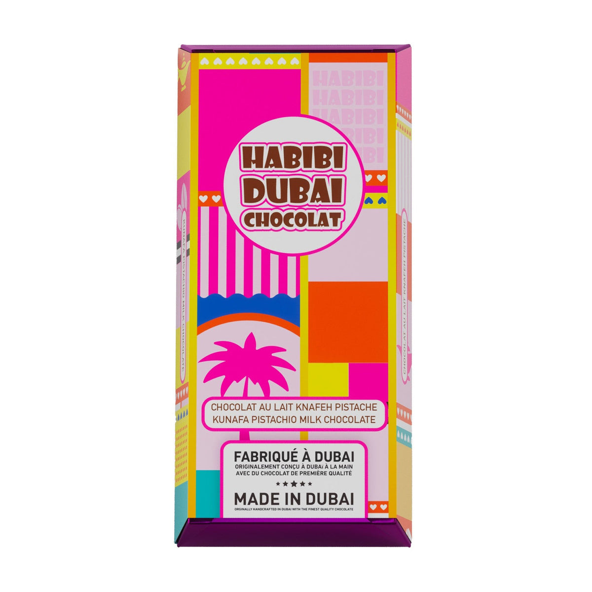 DISTRIBUTION JJ CANDY Impulse Buying Dubai Chocolate, Kunafa Pistachio Milk Chocolate, 200g, 1 Count 721749620952