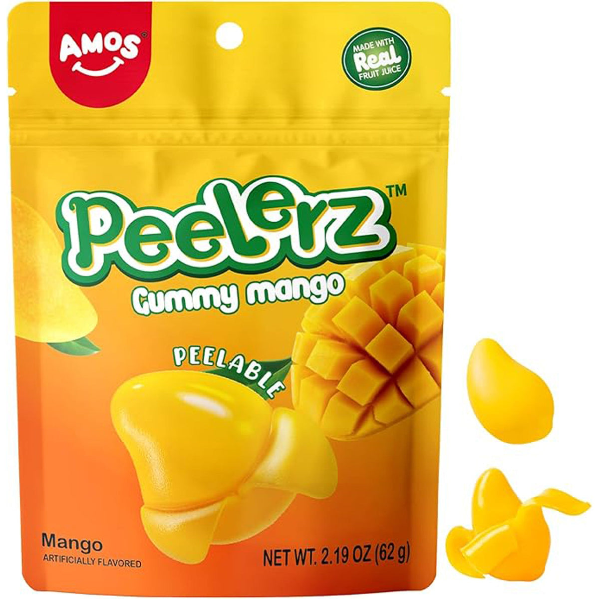 DISTRIBUTION JJ CANDY Impulse Buying Peelerz Gummy Mango, 170g, 1 Count 810051807974