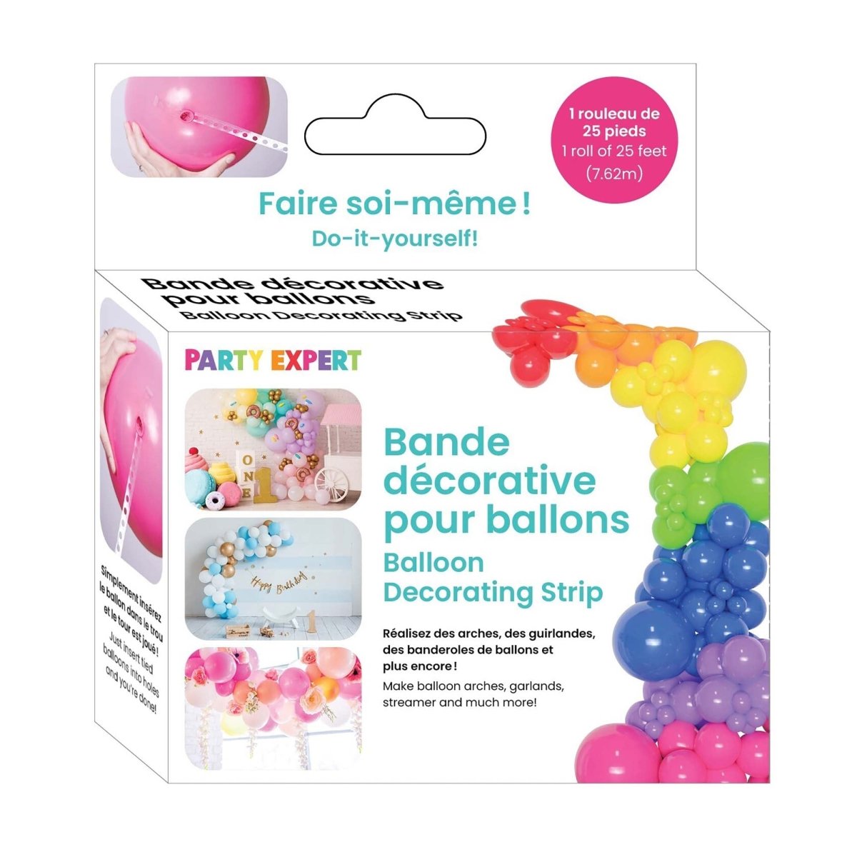 Dongguan Caipai Plastic Hardware Balloons Balloon Decorating Strip, 300 Inches, 1 Count 810120711416