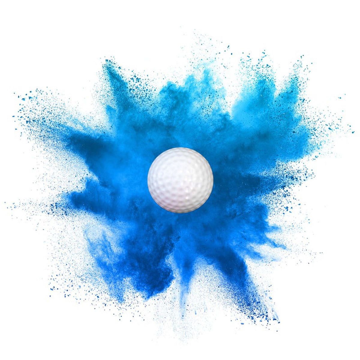 EG CANADA Baby Shower Gender Reveal Blue Powder Golf Ball, 2 Count 672975206987