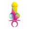 EP Product Canada INC. Bachelorette Bachelorette Party Rainbow Penis Candy Finger Ring, 1 Count