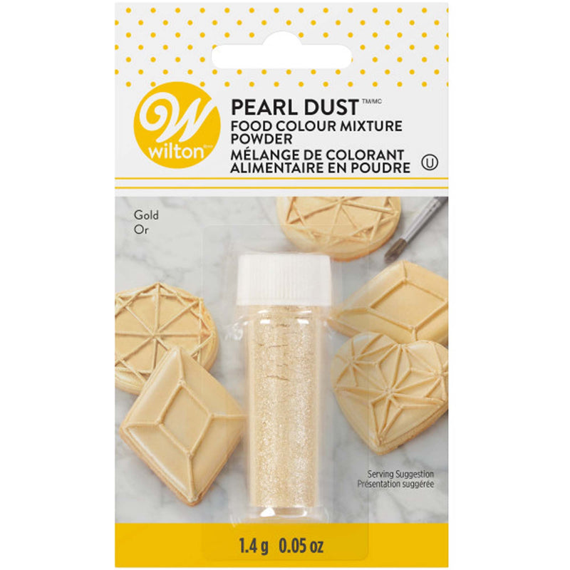 EXCLUSIVE CANDY & NOVELTY DISTRIBUTING LTD Cake Supplies Pearl Dust Gold Food Coloring, 1 count 0020591953165