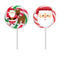 EXCLUSIVE CANDY & NOVELTY DISTRIBUTING LTD Christmas Christmas Curly Swirly Lollipop, 100g, Assortment, 1 Count 060631918624