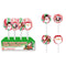 EXCLUSIVE CANDY & NOVELTY DISTRIBUTING LTD Christmas Christmas Curly Swirly Lollipop, 100g, Assortment, 1 Count 060631918624