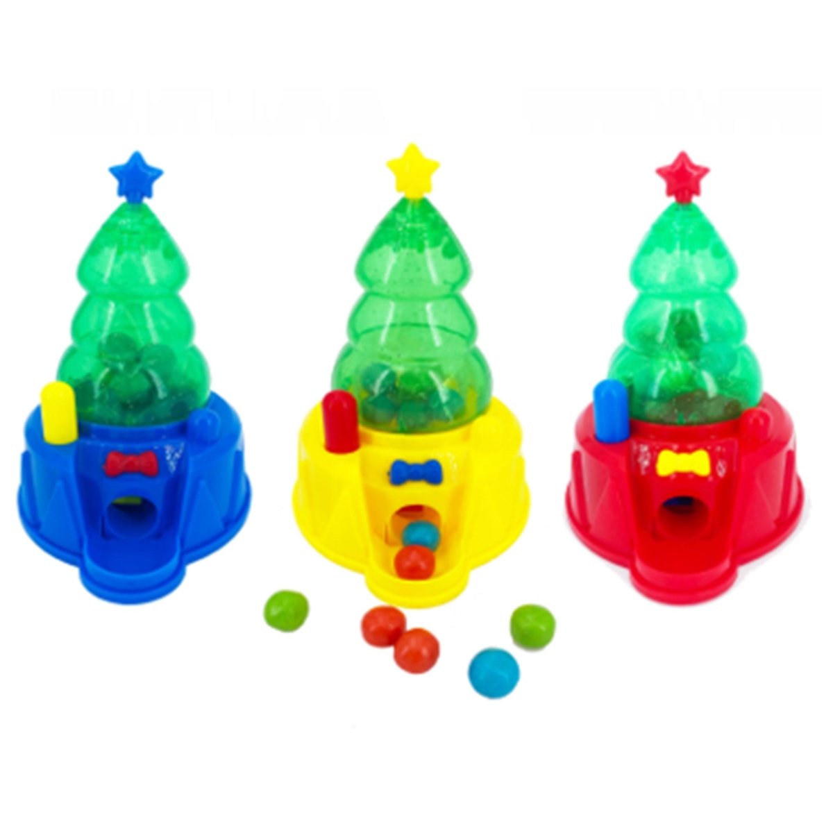 EXCLUSIVE CANDY & NOVELTY DISTRIBUTING LTD Christmas Christmas Gumball Treez, 18g, Assortment, 1 Count 060631938134