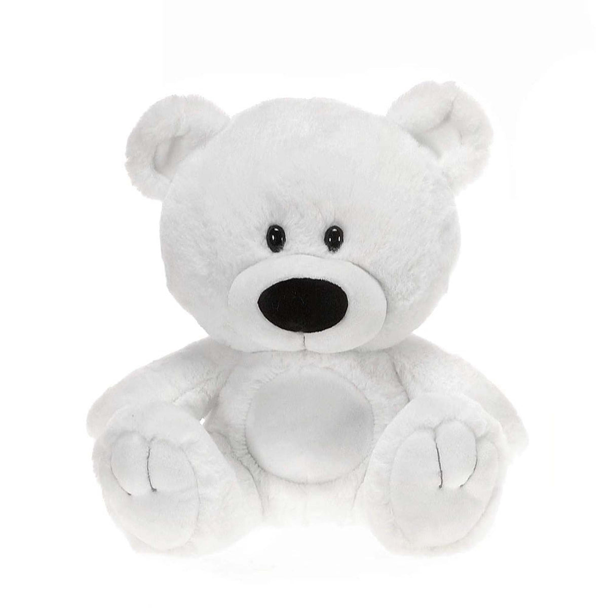 Fiesta Plushes Signature Sitting White Bear Plush, 9 Inches, 1 Count 091671770958