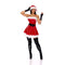FORPLAY INC. Costumes Sexy Winter Talent Costume for Adults, Red Vinyl Mini Dress