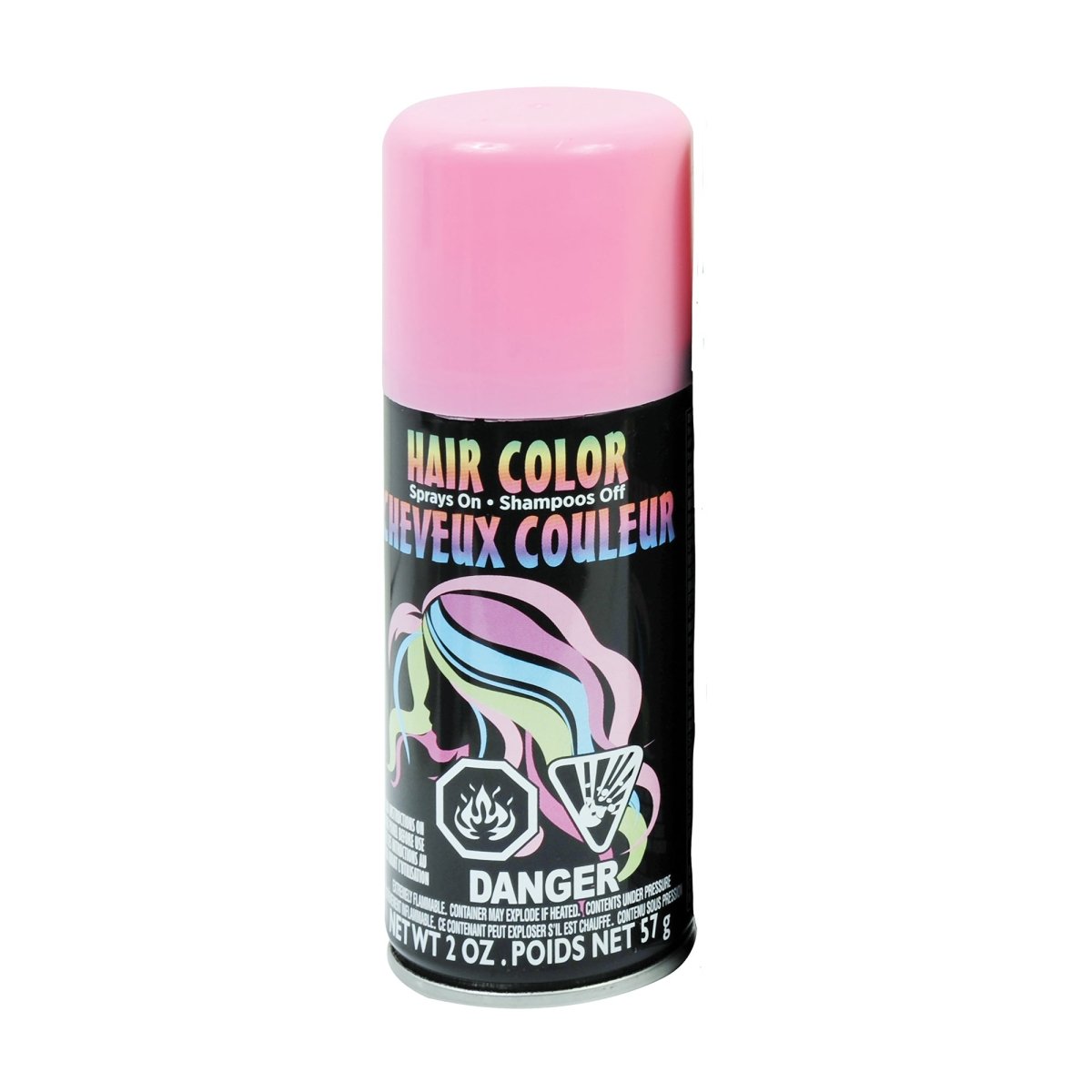 FUN WORLD Costume Accessories Baby Pink Hair Spray, 1 Count 023168948434