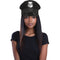 FUN WORLD Costume Accessories Black Bling Police Hat for Adults 071765160919