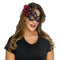 FUN WORLD Costume Accessories Black Gothic Rose Queen Eye Mask for Adults 071765074285