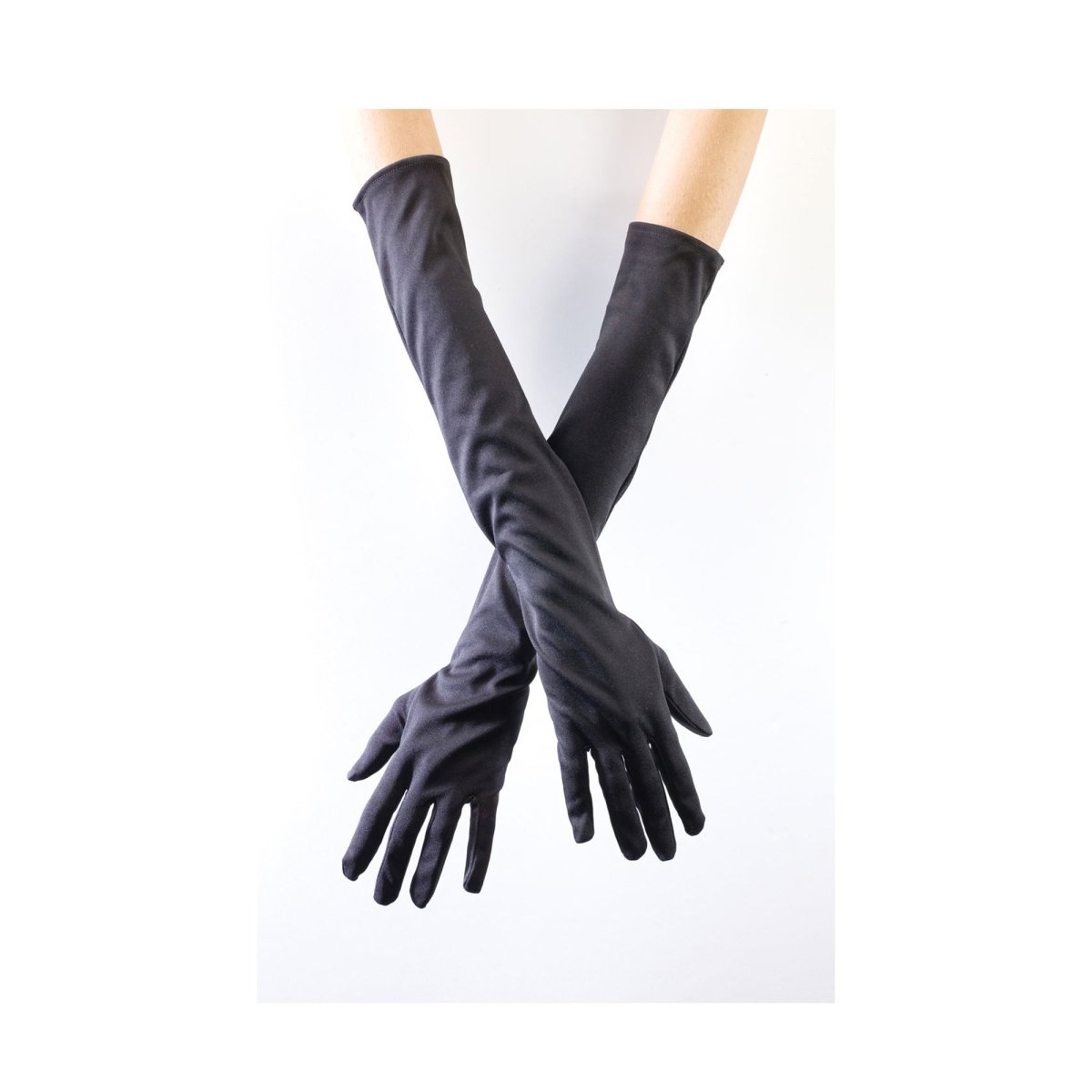 FUN WORLD Costume Accessories Black Opera Gloves for Kids, 15 Inches 023168181770