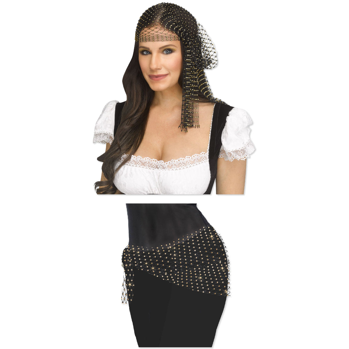 FUN WORLD Costume Accessories Bling Head and Hip Scarf for Adults 071765168960