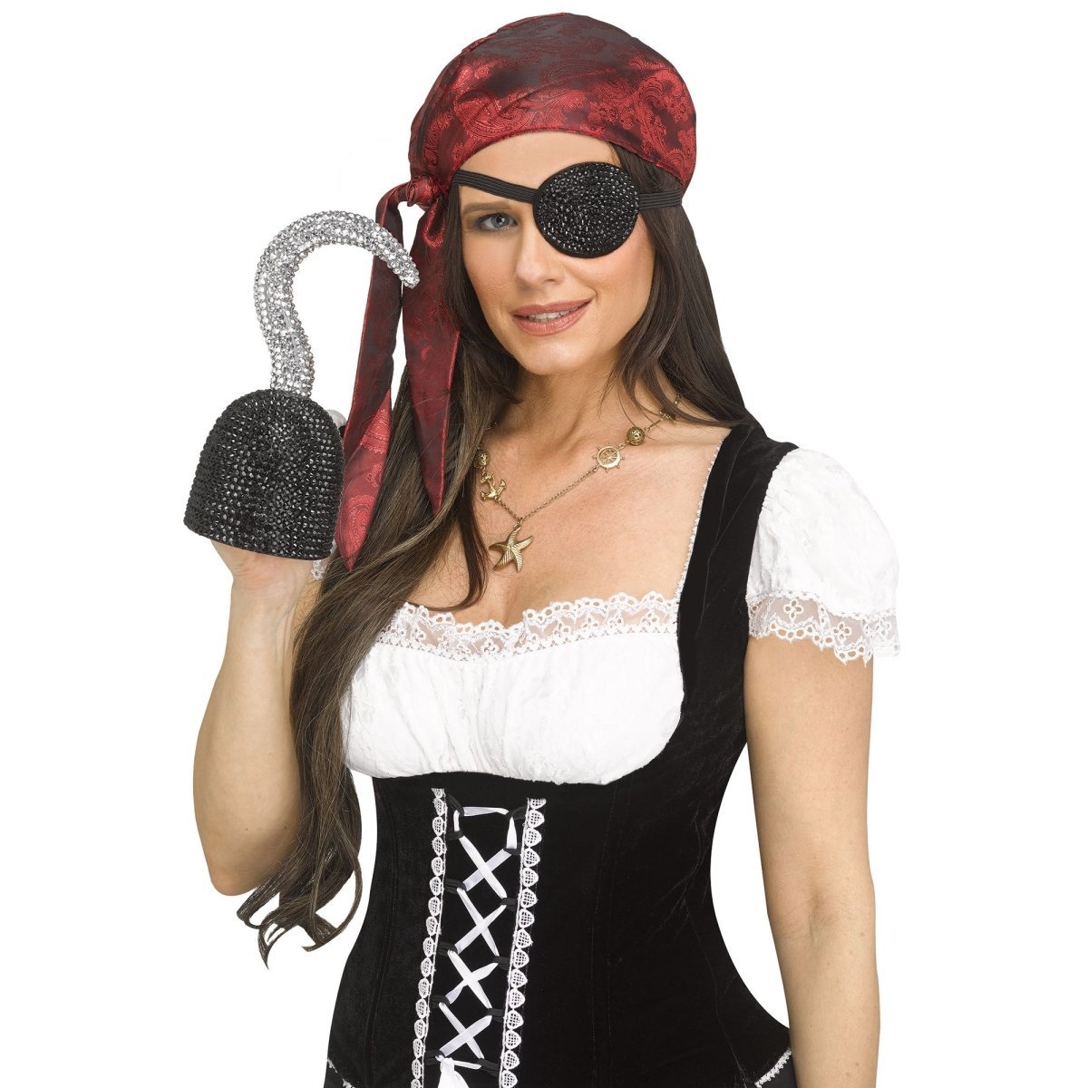 FUN WORLD Costume Accessories Bling Pirate Hook for Adults 071765161077