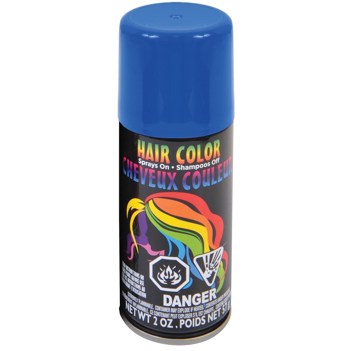 FUN WORLD Costume Accessories Blue Hair Spray, 1 Count 023168094827