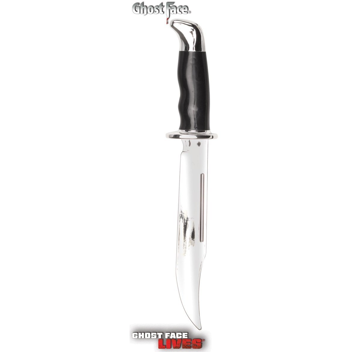 Chrome Bowie Knife, Ghost Face, 13 Inches | Party Expert