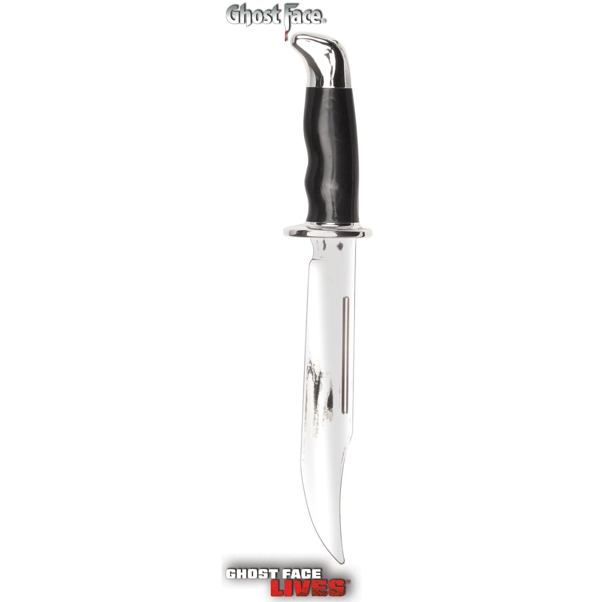 FUN WORLD Costume Accessories Chrome Bowie Knife, Ghost Face, 13 Inches, 1 Count 071765111379