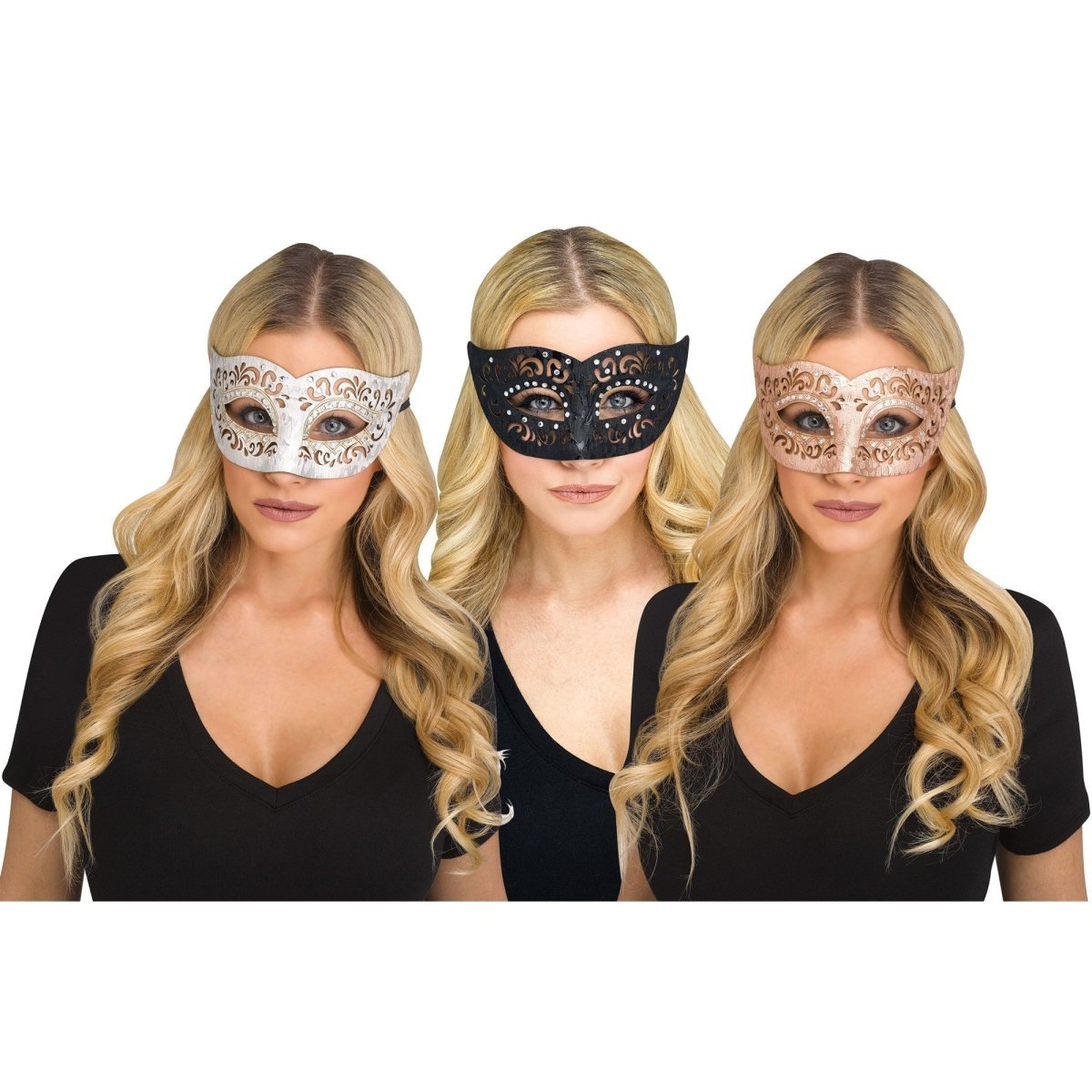 FUN WORLD Costume Accessories Fantasy Venetian Mask, Assortment, 1 Count 071765117364