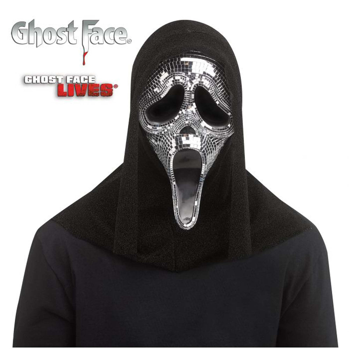 FUN WORLD Costume Accessories Ghost Face Mirror Mask for Adults