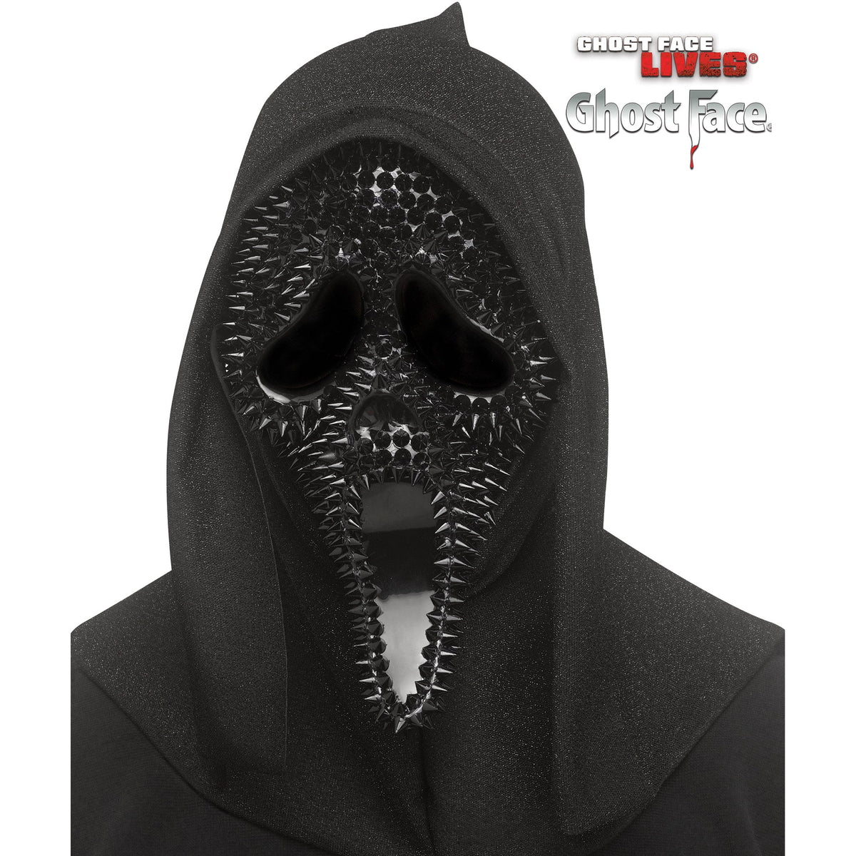 FUN WORLD Costume Accessories Ghost Face Spiked Mask for Adults, Scream 071765162586