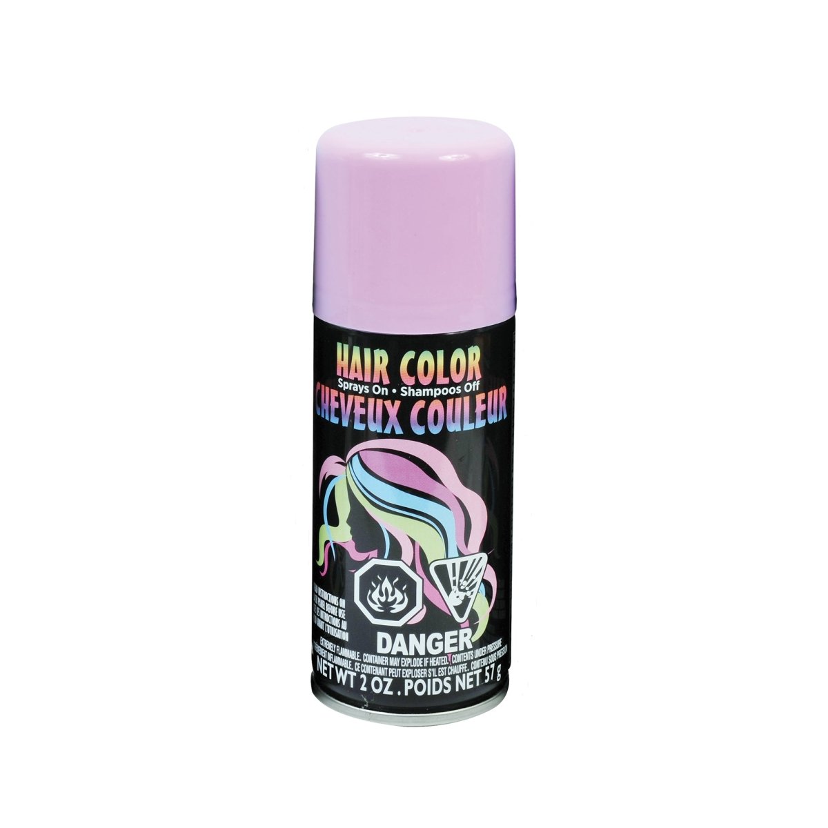 FUN WORLD Costume Accessories Lavender Purple Hair Spray, 1 Count 023168948427