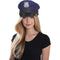 FUN WORLD Costume Accessories Navy Blue Bling Police Hat for Adults 071765112024