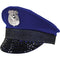 FUN WORLD Costume Accessories Navy Blue Bling Police Hat for Adults 071765112024