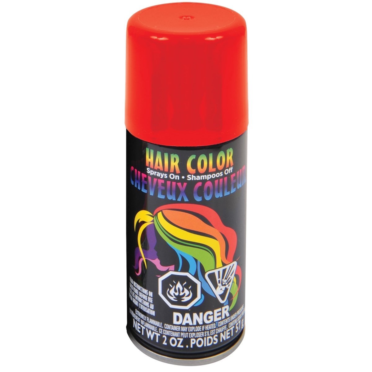 FUN WORLD Costume Accessories Red Hair Spray, 1 Count 023168494825