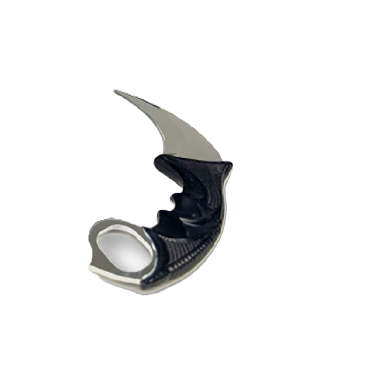 FUN WORLD Costume Accessories Silver Ninja Karambit Knife, 1 Count 071765161442