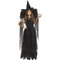 FUN WORLD Costumes Black Tatter Witch Costume for Kids, Black Gown and Hat