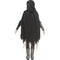 FUN WORLD Costumes Bone Reaper Costume for Kids, Black Hooded Cape and Dress