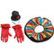 FUN WORLD Costumes Carny Clown Costume for Adults, Multicolored Dress
