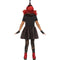 FUN WORLD Costumes Chrome Clown Costume for Kids, Black and Red Dress