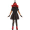 FUN WORLD Costumes Chrome Clown Costume for Kids, Black and Red Dress