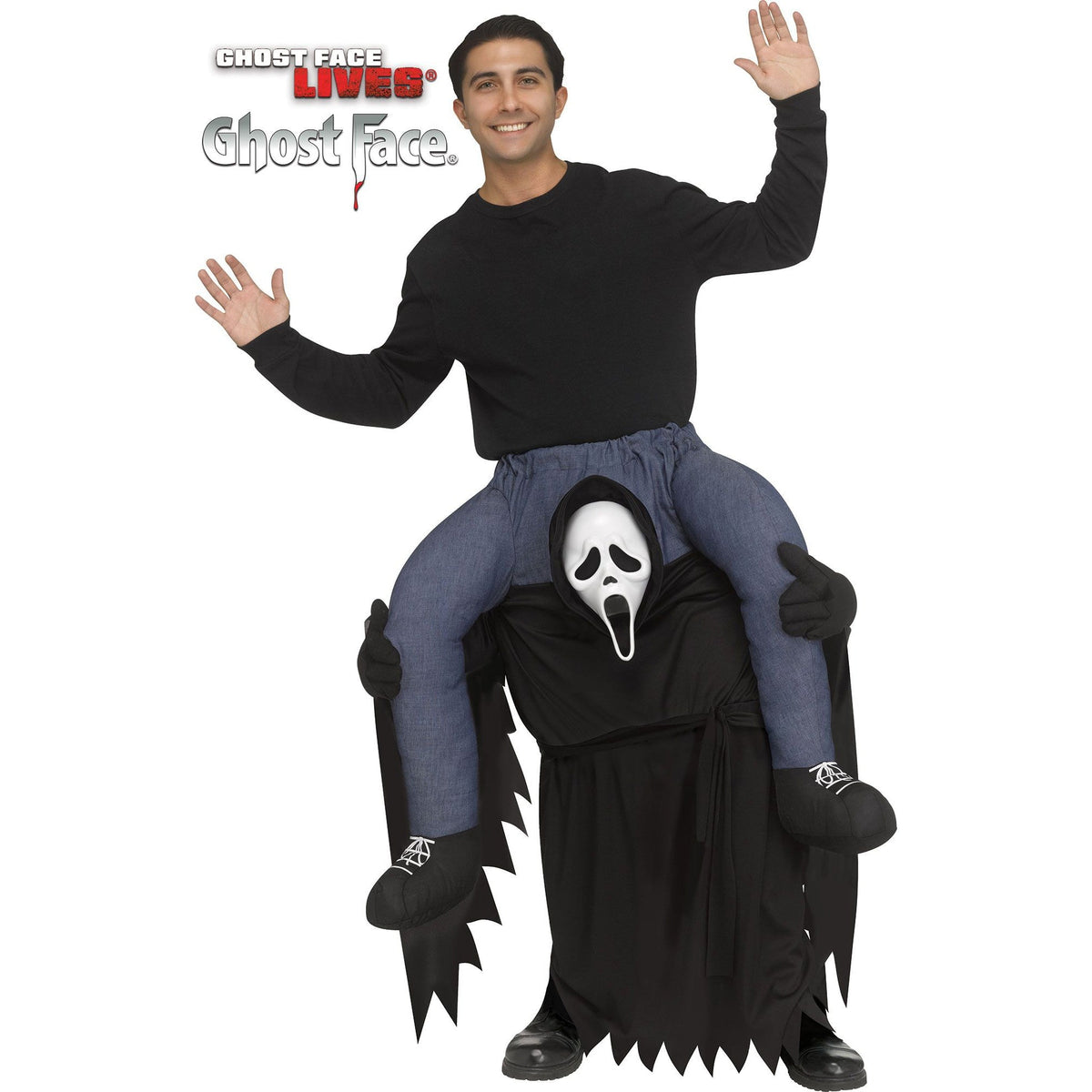 FUN WORLD Costumes Ghost Face Carry Me Costume for Adults, Scream 071765162135