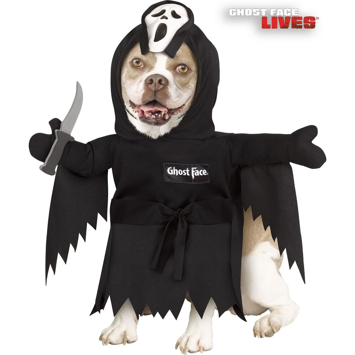 FUN WORLD Costumes Ghost Face Costume for Pets, Scream