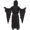 FUN WORLD Costumes Ghost Face Costume for Toddlers, Scream, Black Hooded Robe