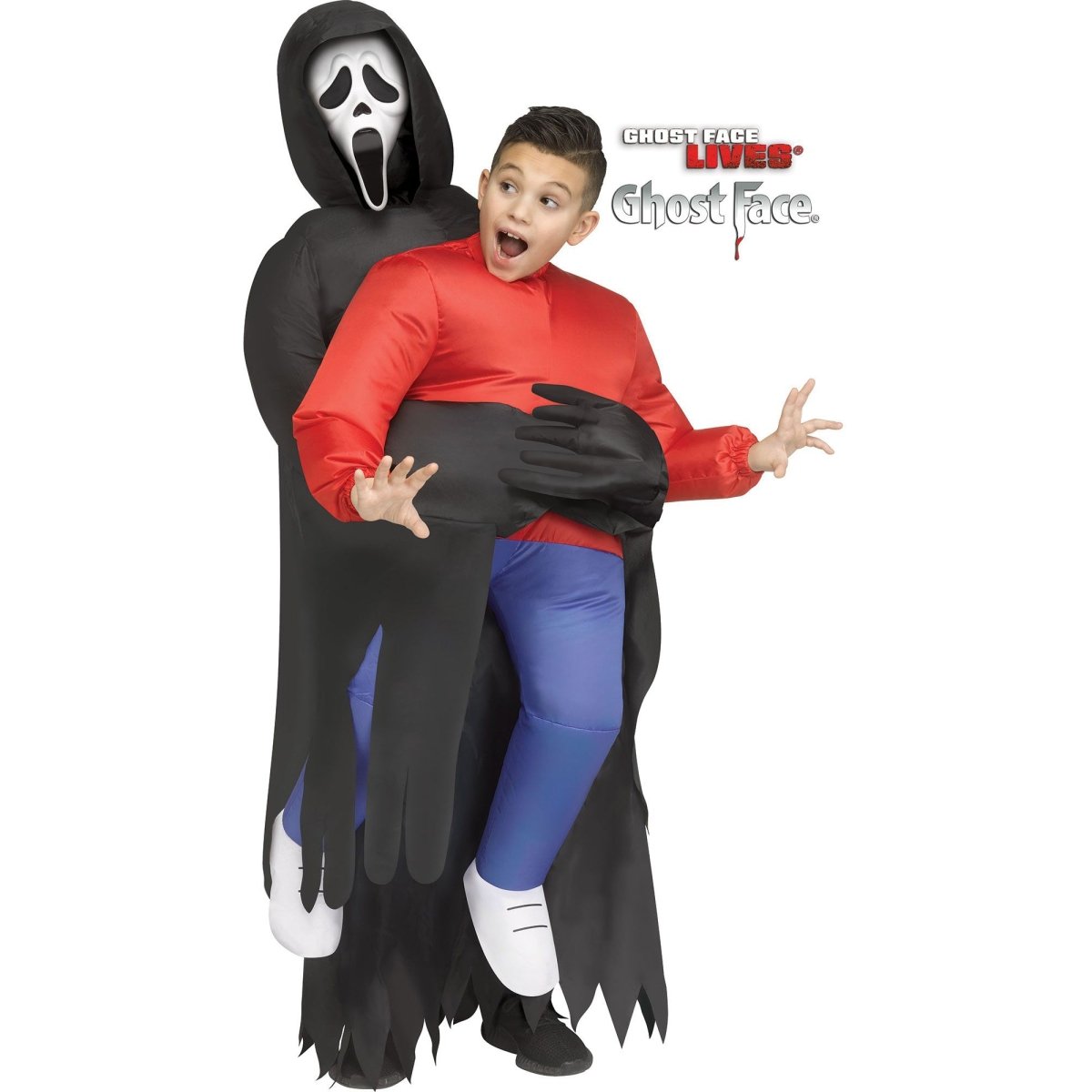 Scream Ghost Face Inflatable Costume for Kids | Party Expert