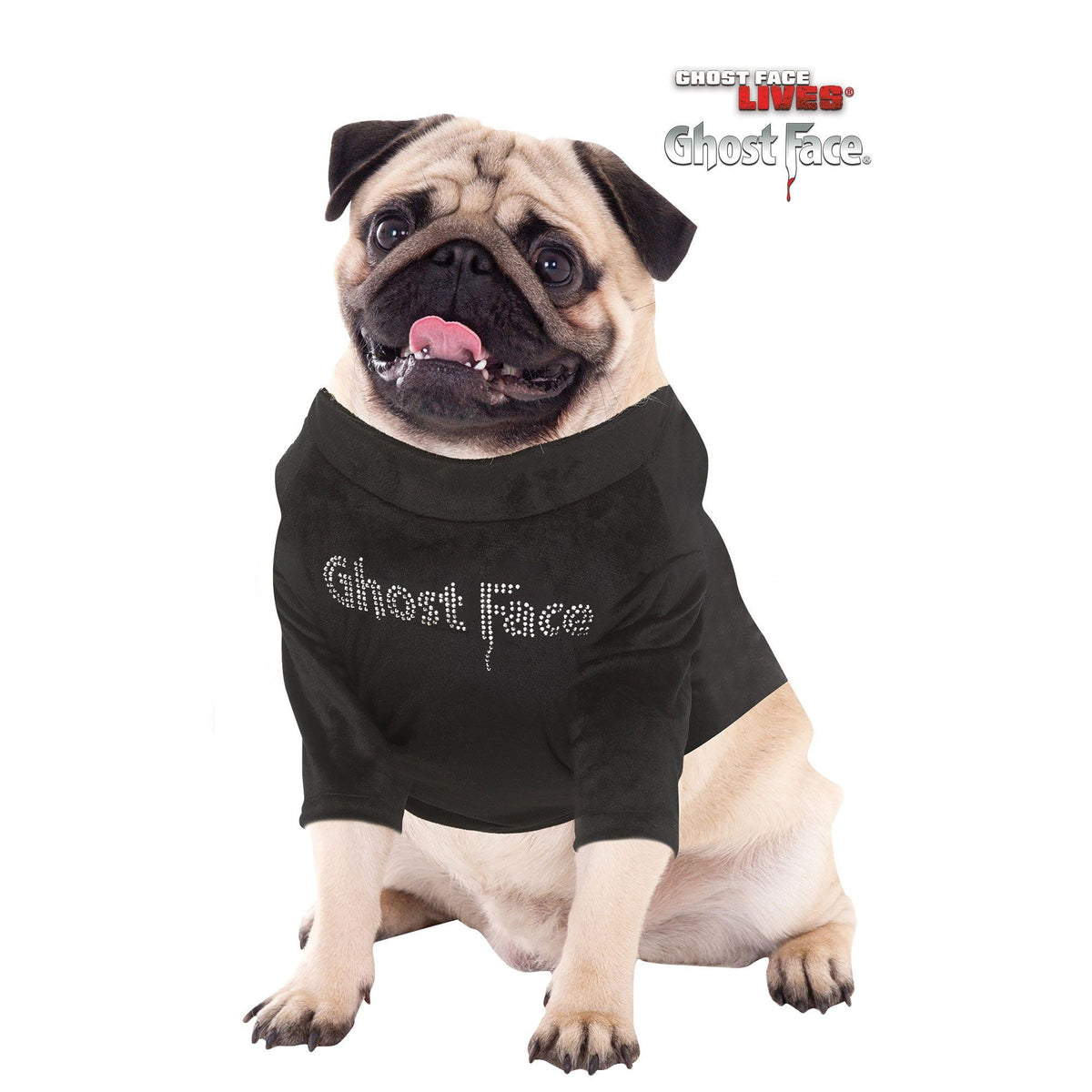 FUN WORLD Costumes Ghost Face Silver Bling Costume for Pets, Scream