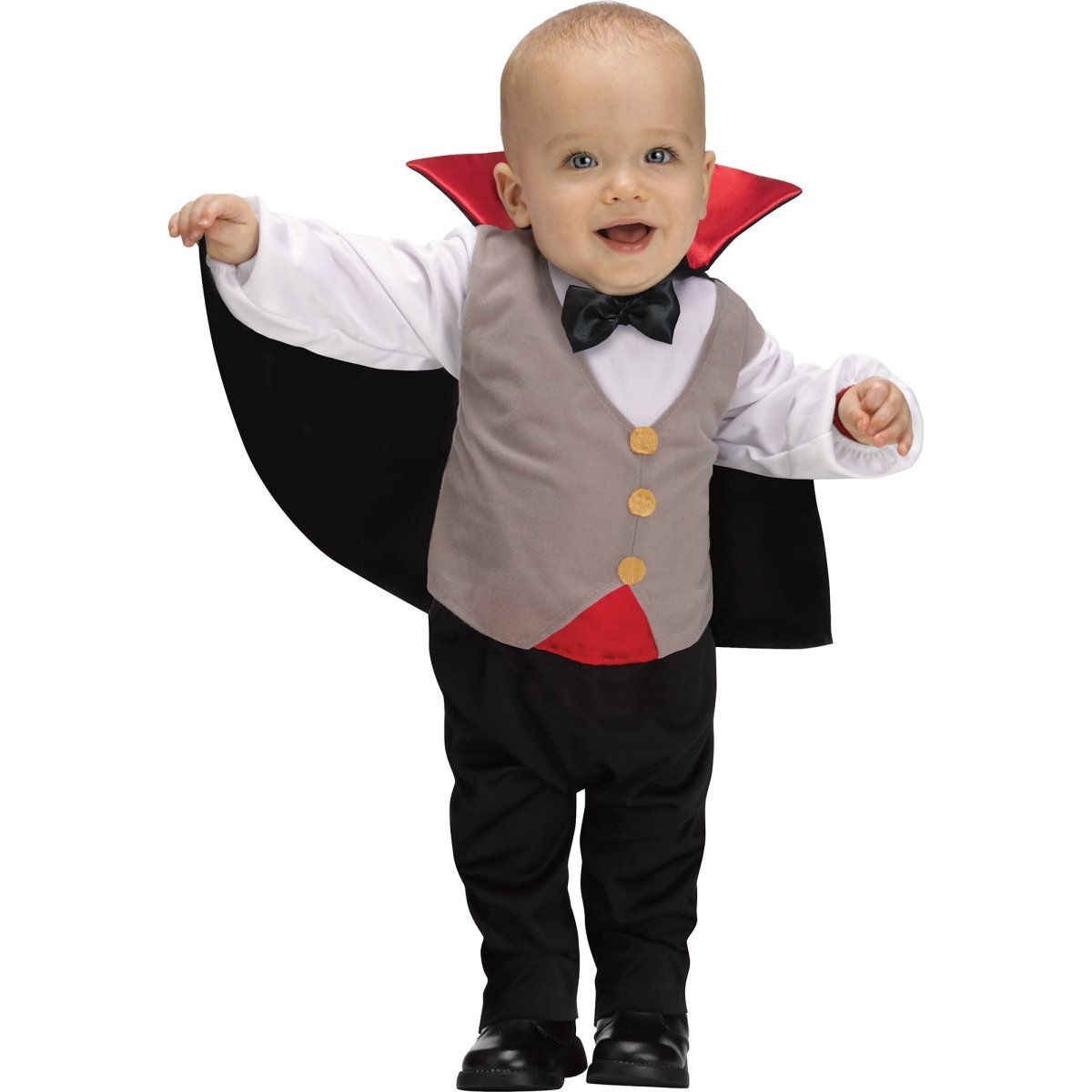 FUN WORLD Costumes Lil' Dracula Costume for Toddlers, Jumpsuit with Cape